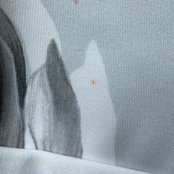 Quiz Pale Mint Green Scuba Fit & Flare Hi/Low Floral Swing Dress (Size: 4) - Picture 11 of 16